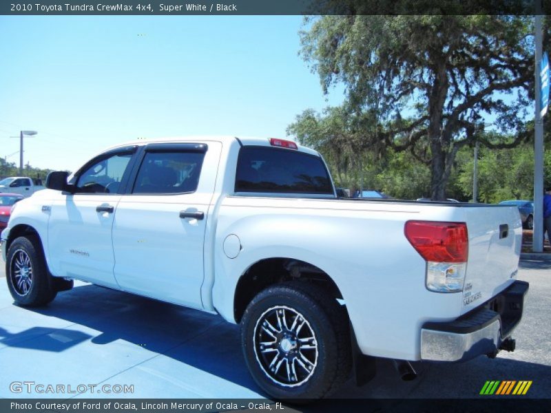 Super White / Black 2010 Toyota Tundra CrewMax 4x4