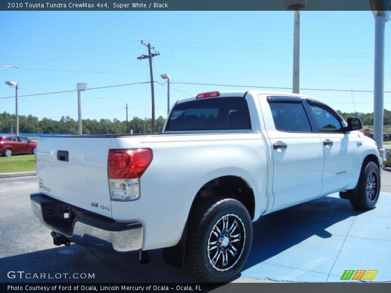 Super White / Black 2010 Toyota Tundra CrewMax 4x4