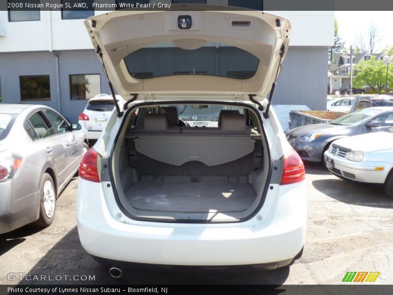 Phantom White Pearl / Gray 2008 Nissan Rogue SL AWD