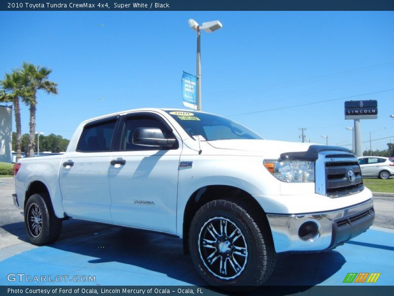 Super White / Black 2010 Toyota Tundra CrewMax 4x4