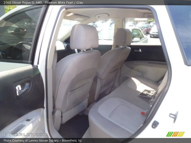 Phantom White Pearl / Gray 2008 Nissan Rogue SL AWD