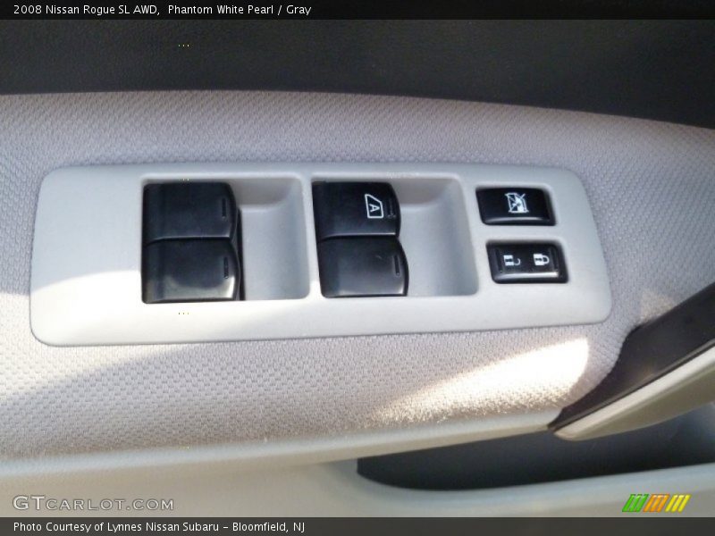 Phantom White Pearl / Gray 2008 Nissan Rogue SL AWD
