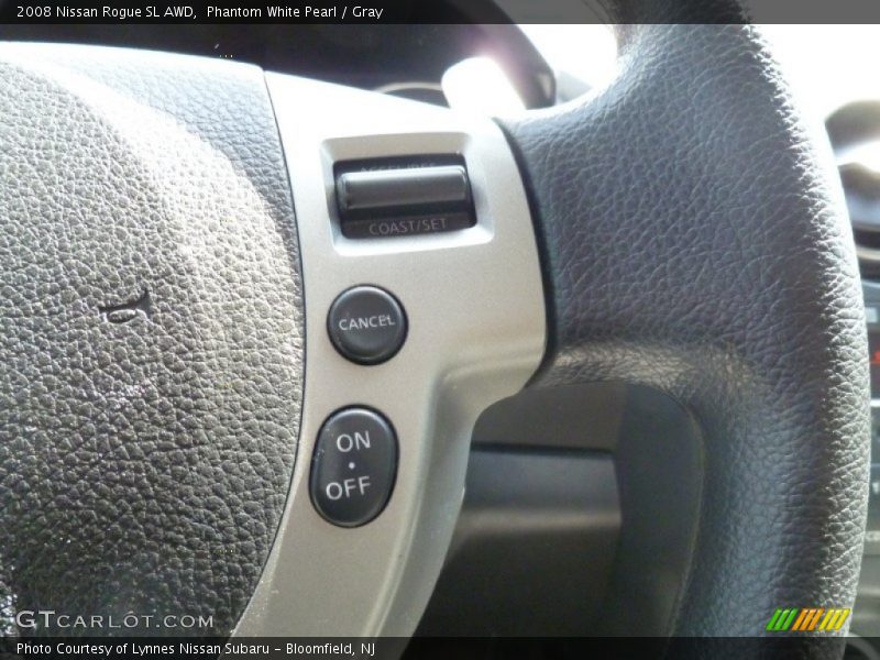 Phantom White Pearl / Gray 2008 Nissan Rogue SL AWD