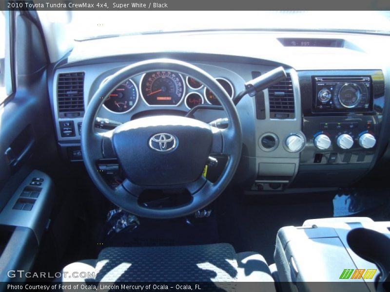 Super White / Black 2010 Toyota Tundra CrewMax 4x4
