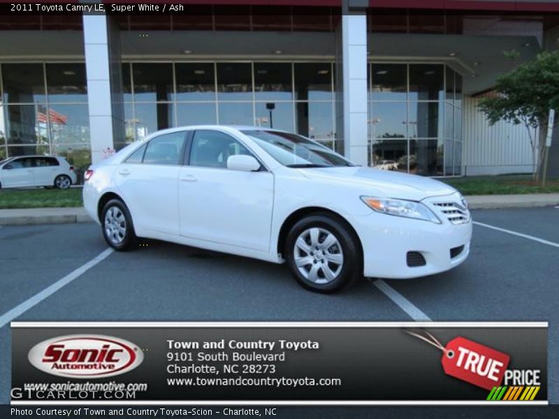 Super White / Ash 2011 Toyota Camry LE