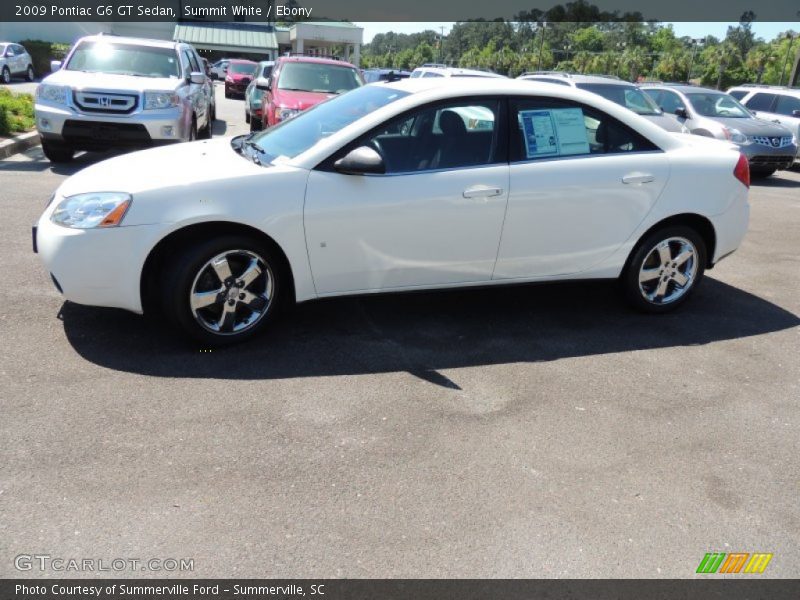 Summit White / Ebony 2009 Pontiac G6 GT Sedan