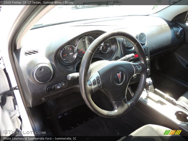 Summit White / Ebony 2009 Pontiac G6 GT Sedan