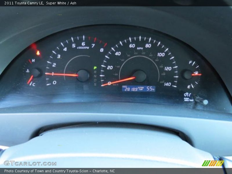 Super White / Ash 2011 Toyota Camry LE