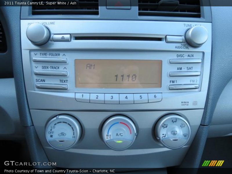 Super White / Ash 2011 Toyota Camry LE