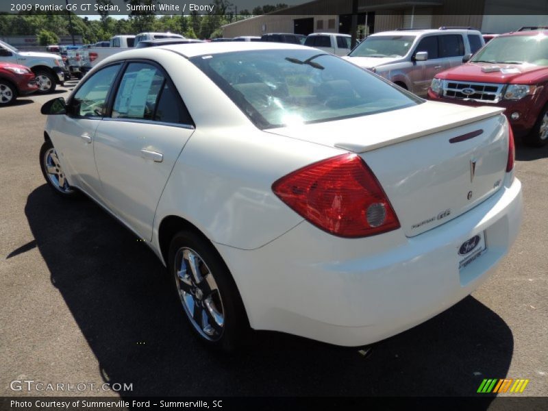 Summit White / Ebony 2009 Pontiac G6 GT Sedan