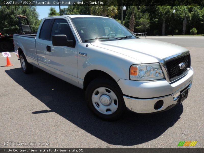 Silver Metallic / Medium/Dark Flint 2007 Ford F150 XLT SuperCab