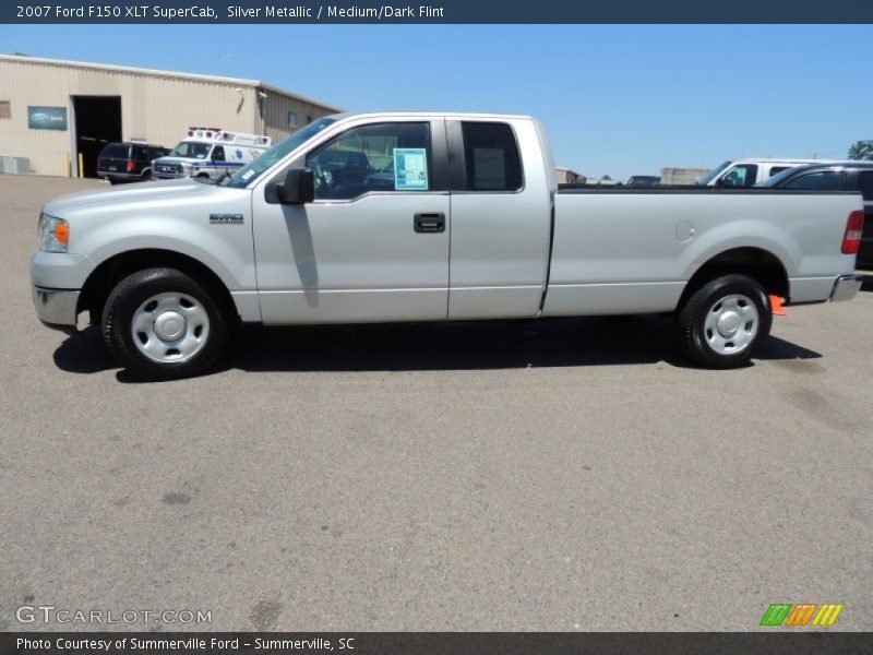 Silver Metallic / Medium/Dark Flint 2007 Ford F150 XLT SuperCab