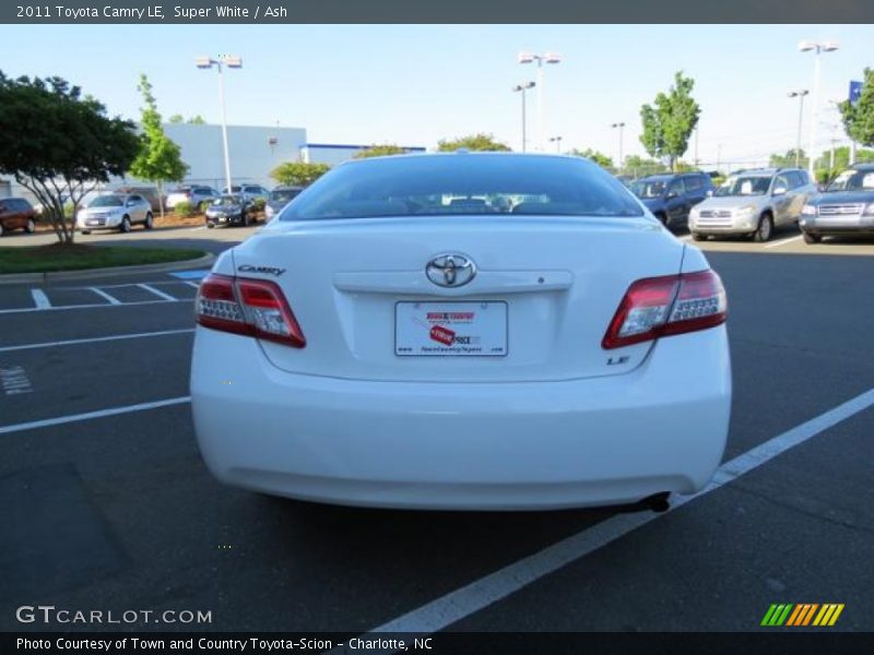 Super White / Ash 2011 Toyota Camry LE