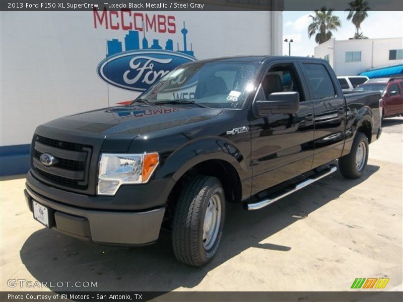 Tuxedo Black Metallic / Steel Gray 2013 Ford F150 XL SuperCrew