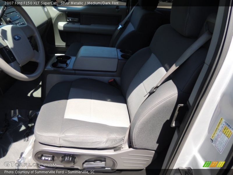 Silver Metallic / Medium/Dark Flint 2007 Ford F150 XLT SuperCab