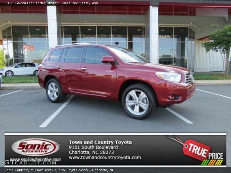 Salsa Red Pearl / Ash 2010 Toyota Highlander Limited