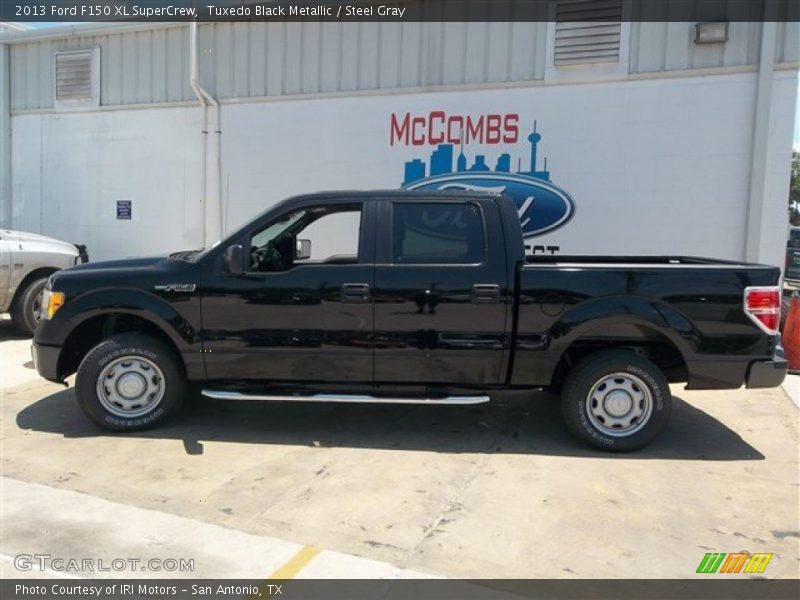 Tuxedo Black Metallic / Steel Gray 2013 Ford F150 XL SuperCrew
