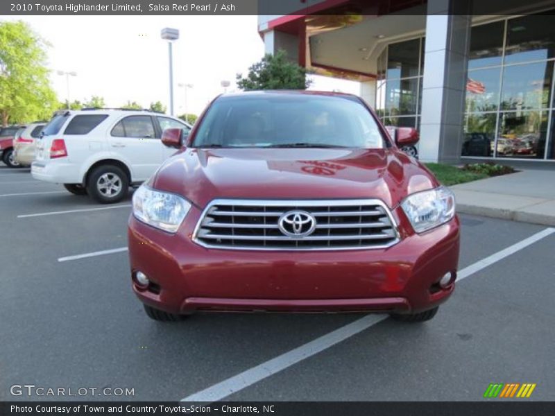 Salsa Red Pearl / Ash 2010 Toyota Highlander Limited