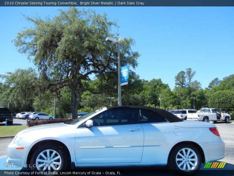 Bright Silver Metallic / Dark Slate Gray 2010 Chrysler Sebring Touring Convertible