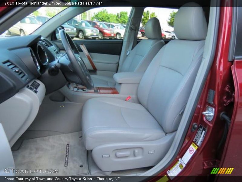  2010 Highlander Limited Ash Interior
