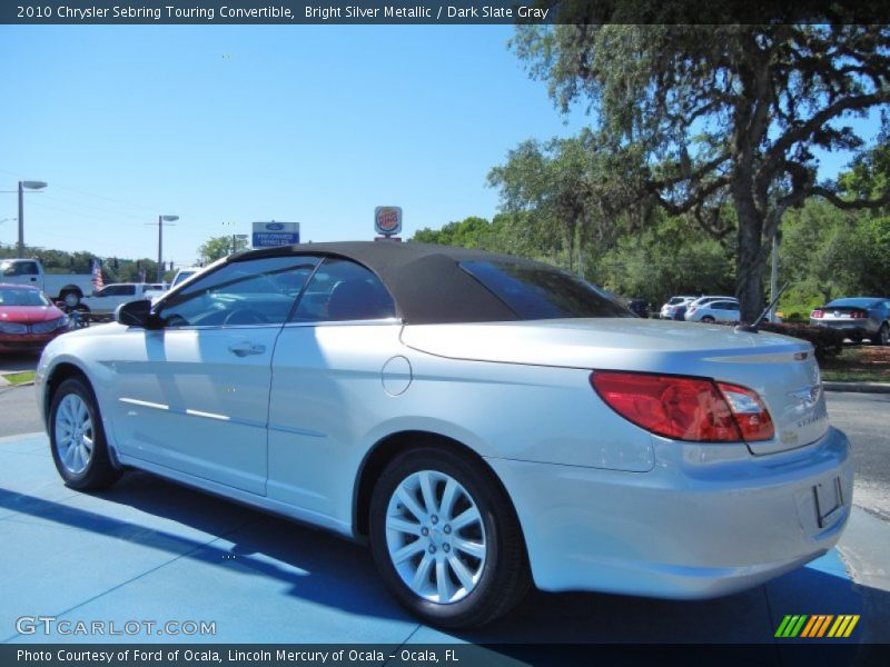 Bright Silver Metallic / Dark Slate Gray 2010 Chrysler Sebring Touring Convertible