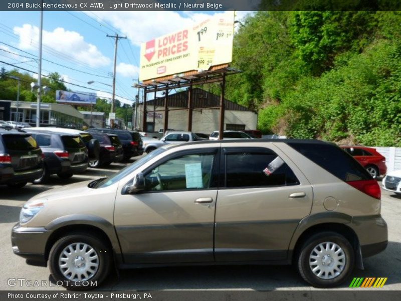 Light Driftwood Metallic / Neutral Beige 2004 Buick Rendezvous CX AWD