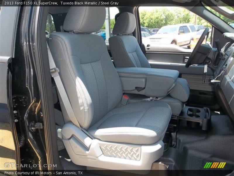 Tuxedo Black Metallic / Steel Gray 2013 Ford F150 XL SuperCrew