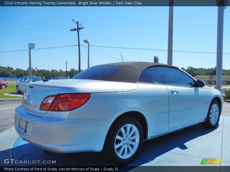 Bright Silver Metallic / Dark Slate Gray 2010 Chrysler Sebring Touring Convertible