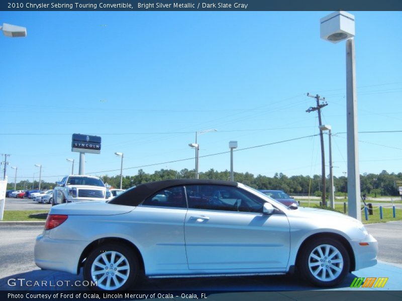 Bright Silver Metallic / Dark Slate Gray 2010 Chrysler Sebring Touring Convertible