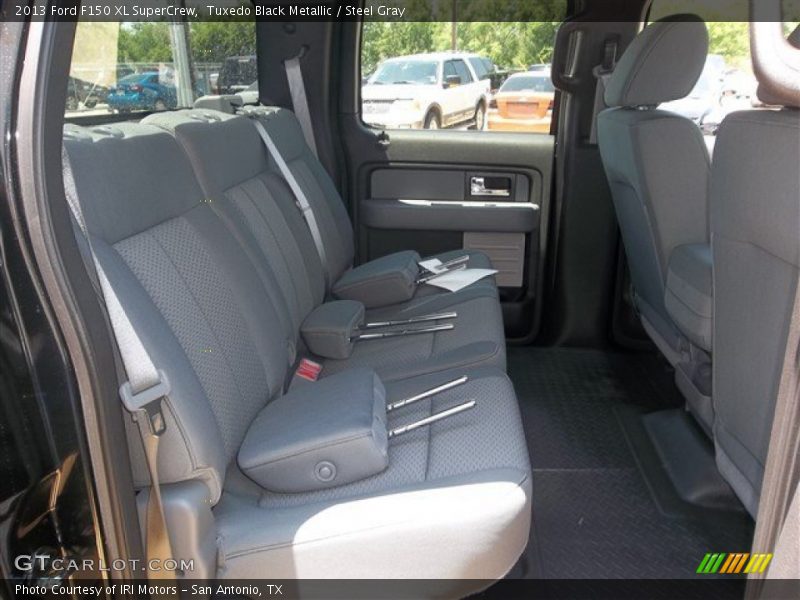 Tuxedo Black Metallic / Steel Gray 2013 Ford F150 XL SuperCrew