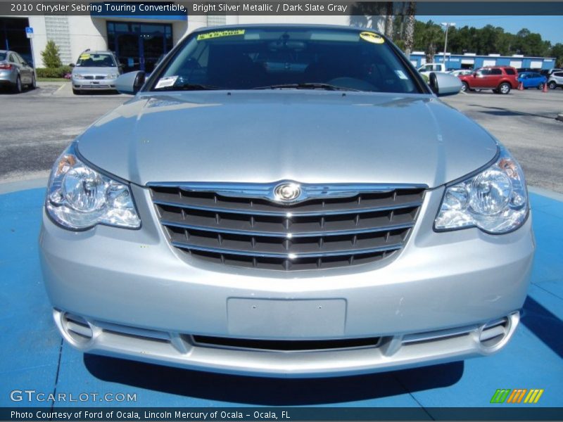 Bright Silver Metallic / Dark Slate Gray 2010 Chrysler Sebring Touring Convertible