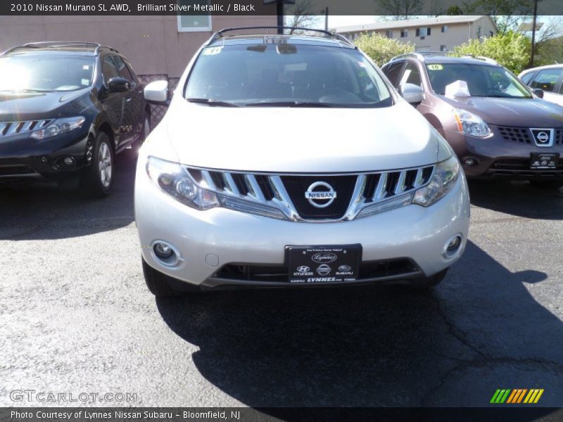 Brilliant Silver Metallic / Black 2010 Nissan Murano SL AWD