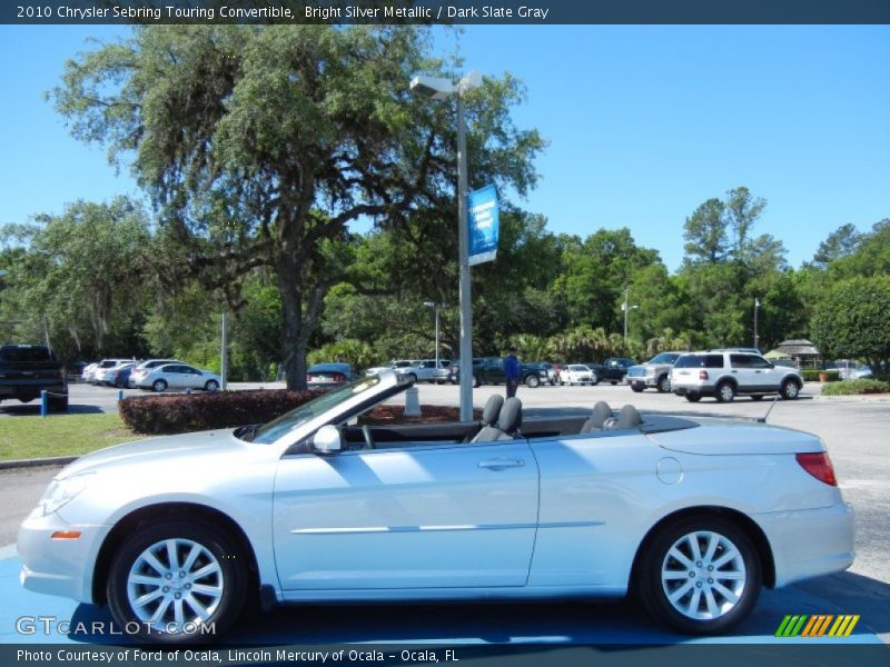 Bright Silver Metallic / Dark Slate Gray 2010 Chrysler Sebring Touring Convertible