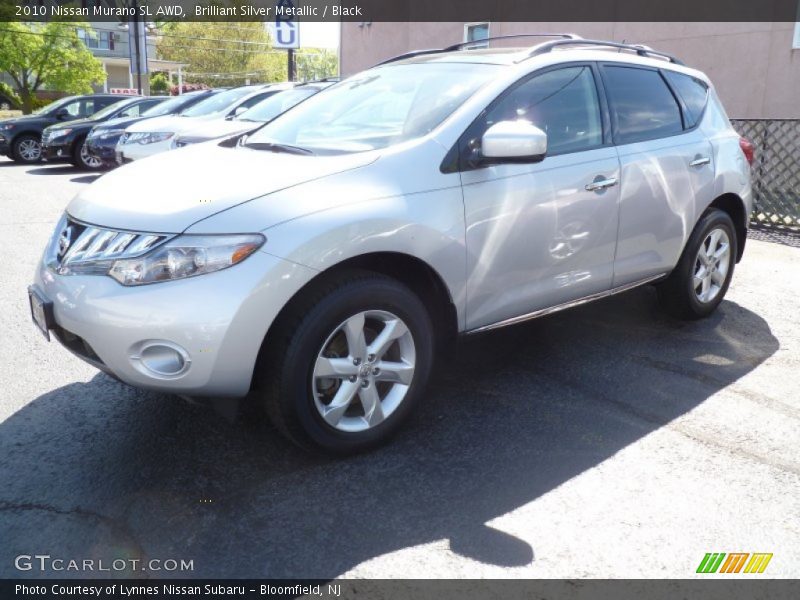 Brilliant Silver Metallic / Black 2010 Nissan Murano SL AWD