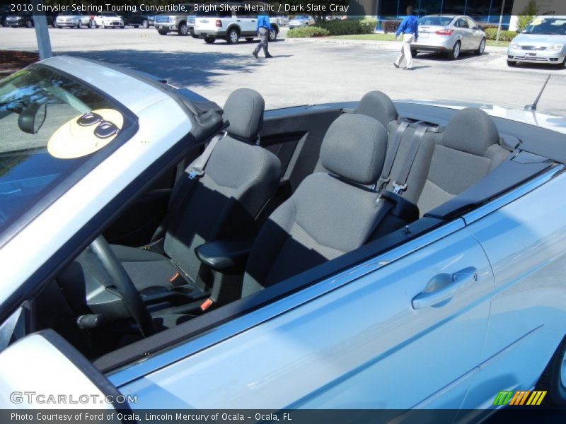 Bright Silver Metallic / Dark Slate Gray 2010 Chrysler Sebring Touring Convertible