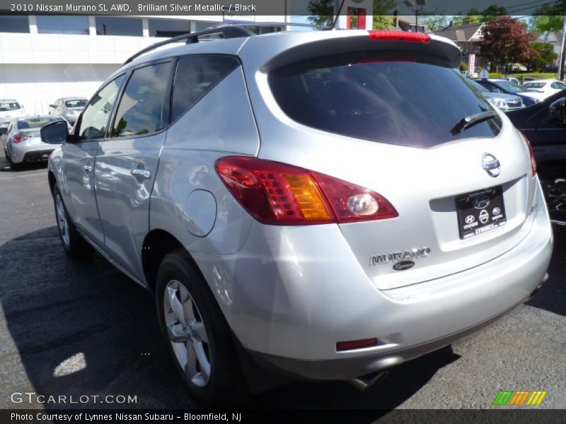 Brilliant Silver Metallic / Black 2010 Nissan Murano SL AWD