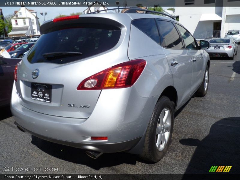 Brilliant Silver Metallic / Black 2010 Nissan Murano SL AWD