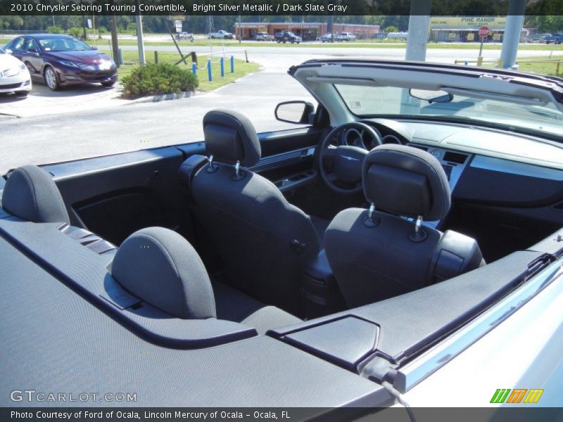 Bright Silver Metallic / Dark Slate Gray 2010 Chrysler Sebring Touring Convertible