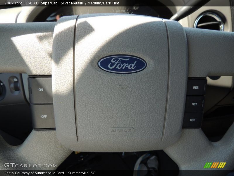 Silver Metallic / Medium/Dark Flint 2007 Ford F150 XLT SuperCab
