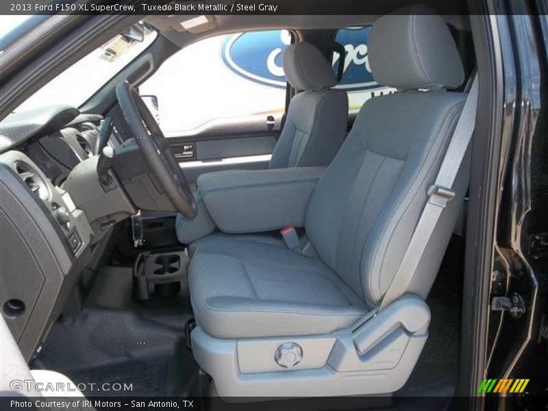 Tuxedo Black Metallic / Steel Gray 2013 Ford F150 XL SuperCrew