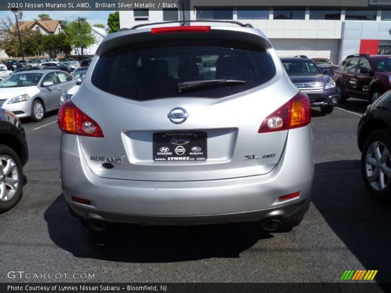 Brilliant Silver Metallic / Black 2010 Nissan Murano SL AWD