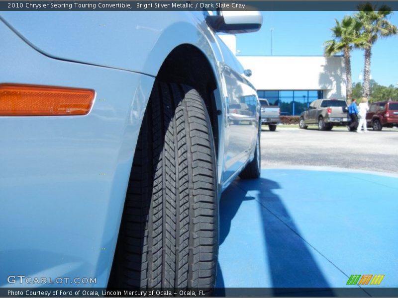 Bright Silver Metallic / Dark Slate Gray 2010 Chrysler Sebring Touring Convertible