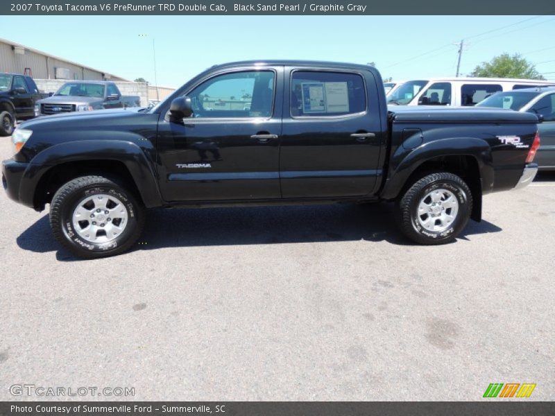 Black Sand Pearl / Graphite Gray 2007 Toyota Tacoma V6 PreRunner TRD Double Cab