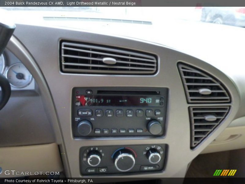 Controls of 2004 Rendezvous CX AWD