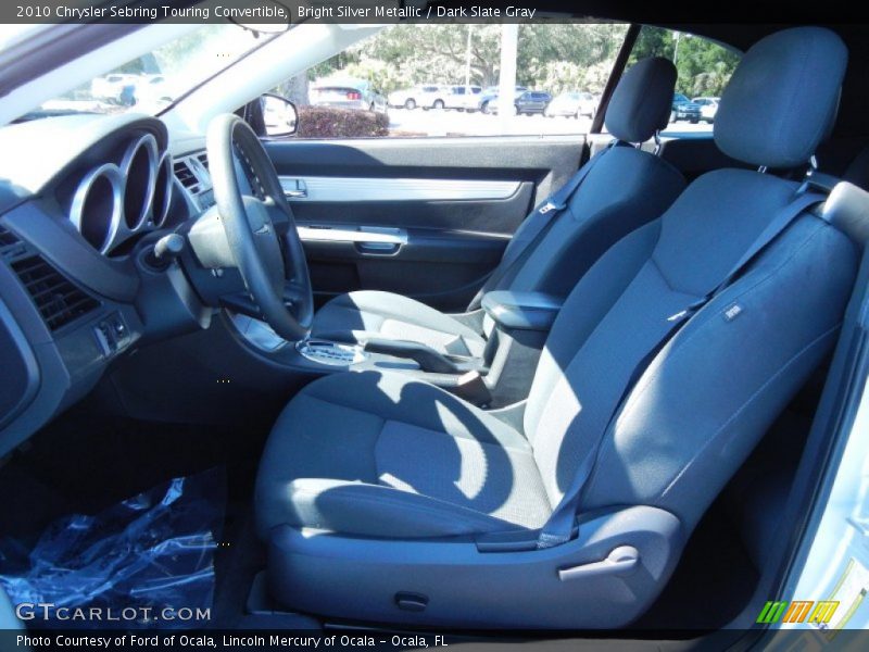 Bright Silver Metallic / Dark Slate Gray 2010 Chrysler Sebring Touring Convertible