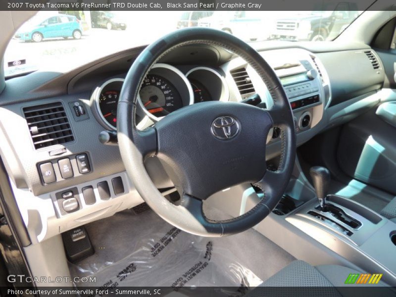 Black Sand Pearl / Graphite Gray 2007 Toyota Tacoma V6 PreRunner TRD Double Cab