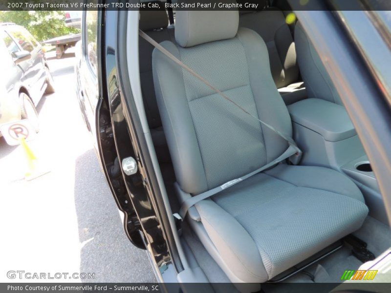 Black Sand Pearl / Graphite Gray 2007 Toyota Tacoma V6 PreRunner TRD Double Cab
