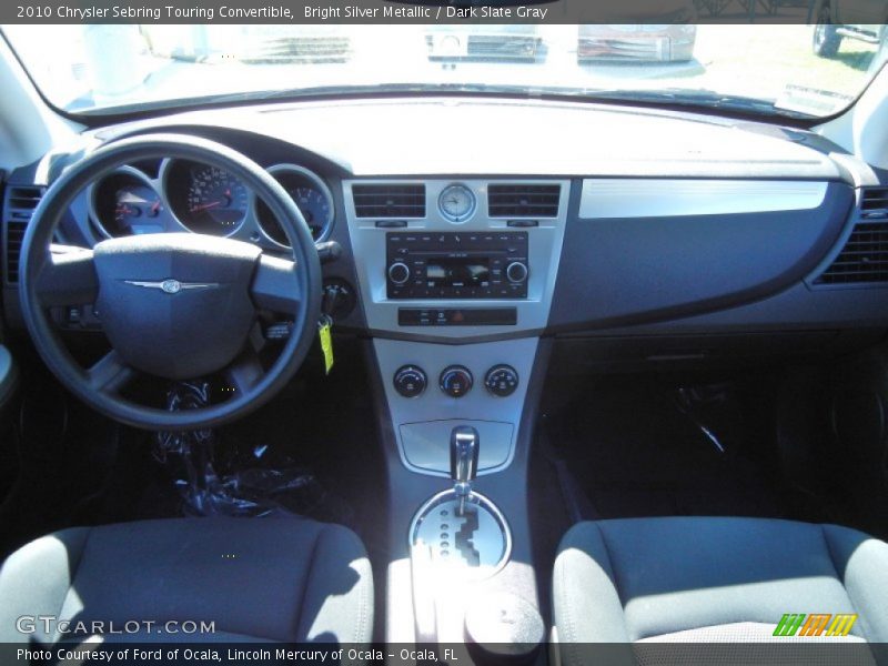 Bright Silver Metallic / Dark Slate Gray 2010 Chrysler Sebring Touring Convertible