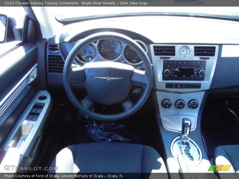 Bright Silver Metallic / Dark Slate Gray 2010 Chrysler Sebring Touring Convertible
