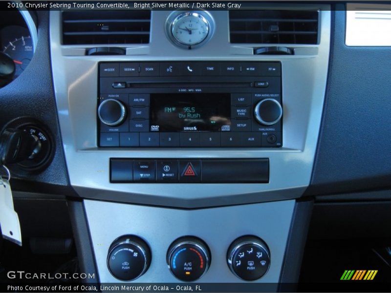 Bright Silver Metallic / Dark Slate Gray 2010 Chrysler Sebring Touring Convertible
